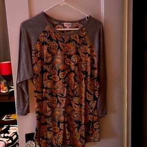 LuLaRoe 3/4 sleeve shirt